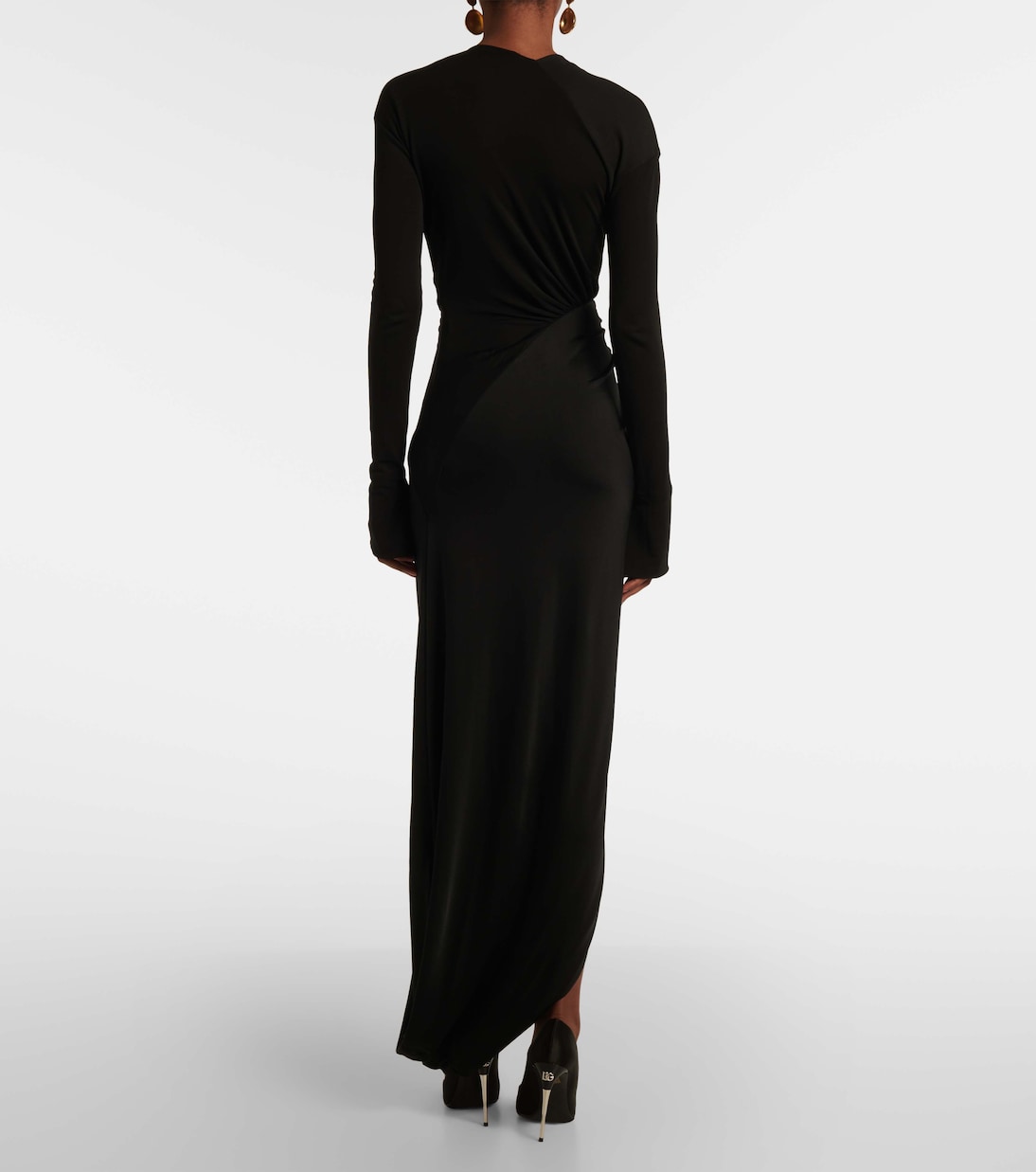 Robe longue en jersey | Victoria Beckham