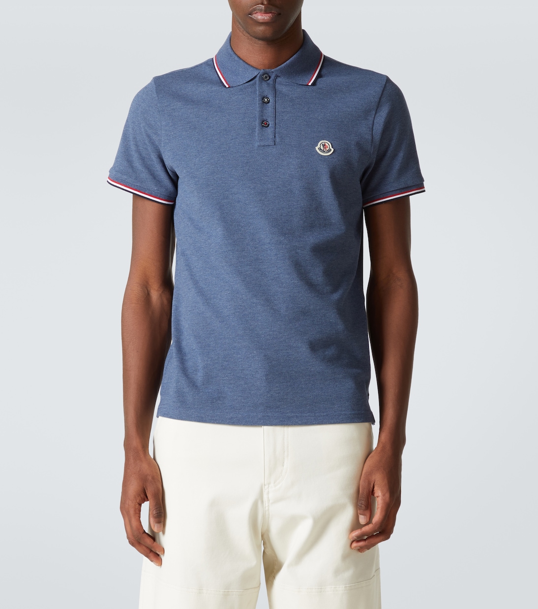 Polo en coton à logo | Moncler