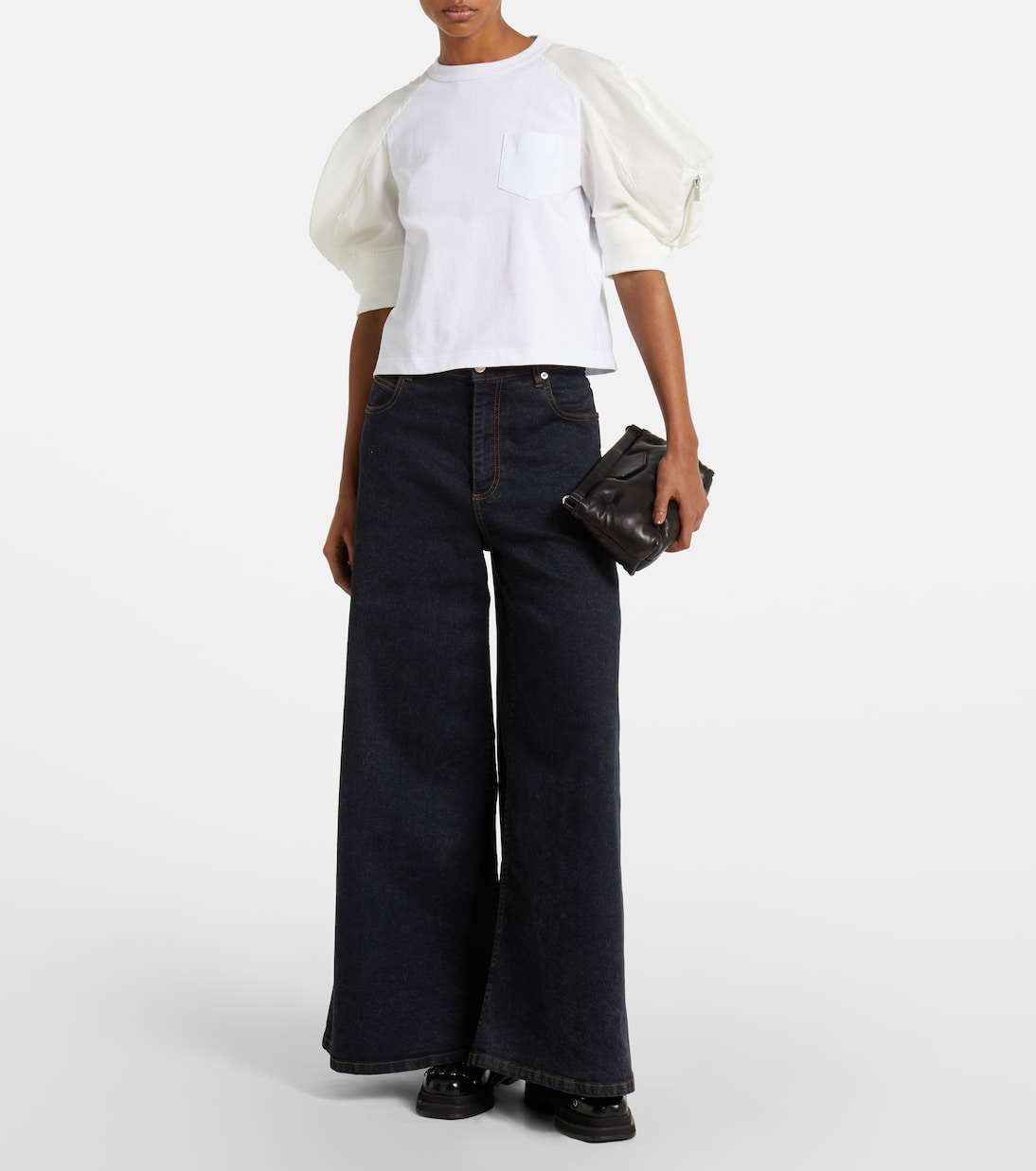 T-shirt in misto cotone | Sacai