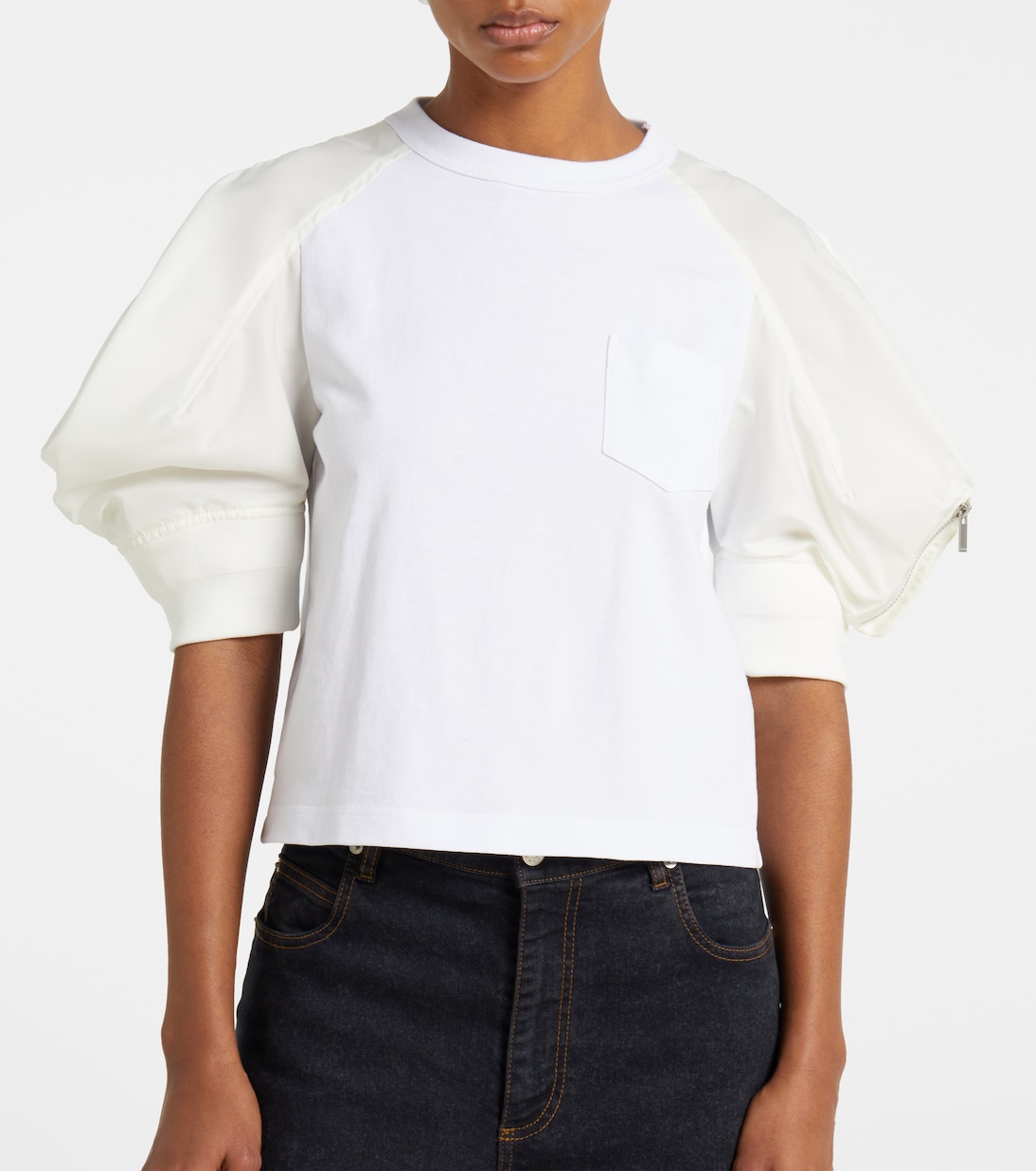 T-shirt in misto cotone | Sacai
