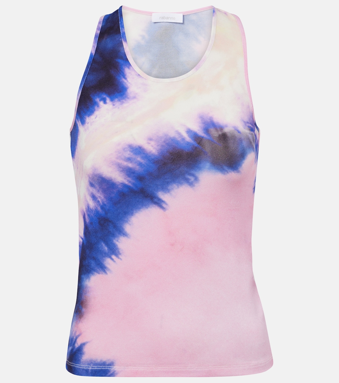 Tie-dye jersey tank top | Rabanne