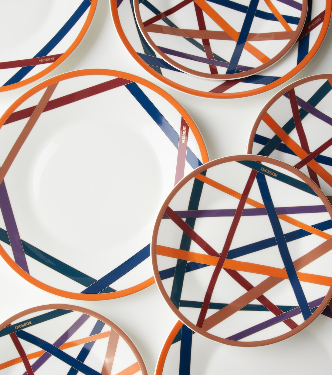 Nastri set of 6 dessert plates | Missoni