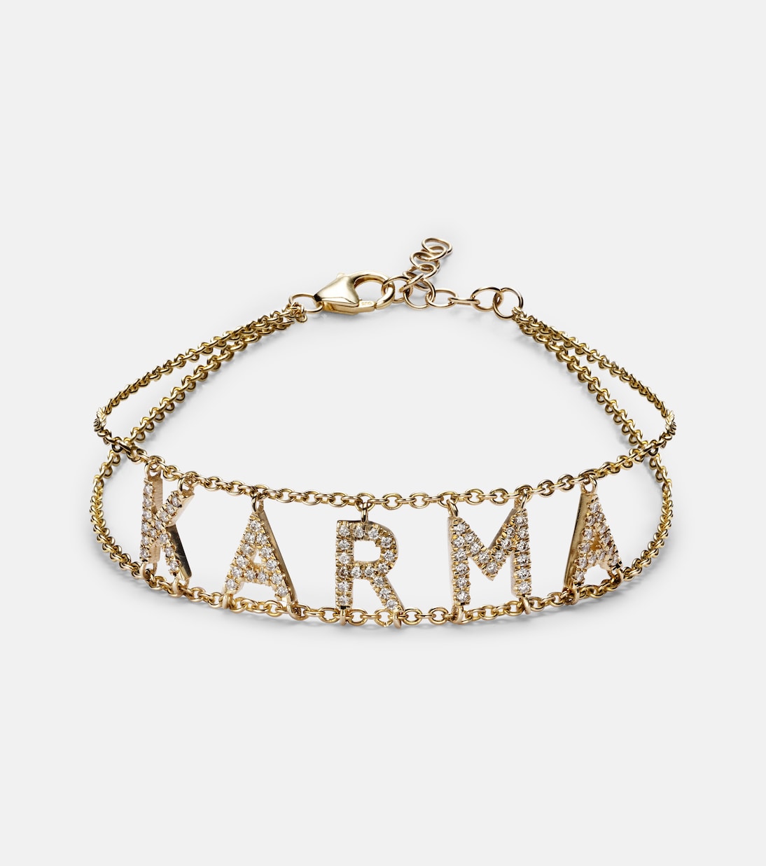 Bracciale in oro 14kt Karma di ROXANNE con diamanti, gioiello trendy per giovani