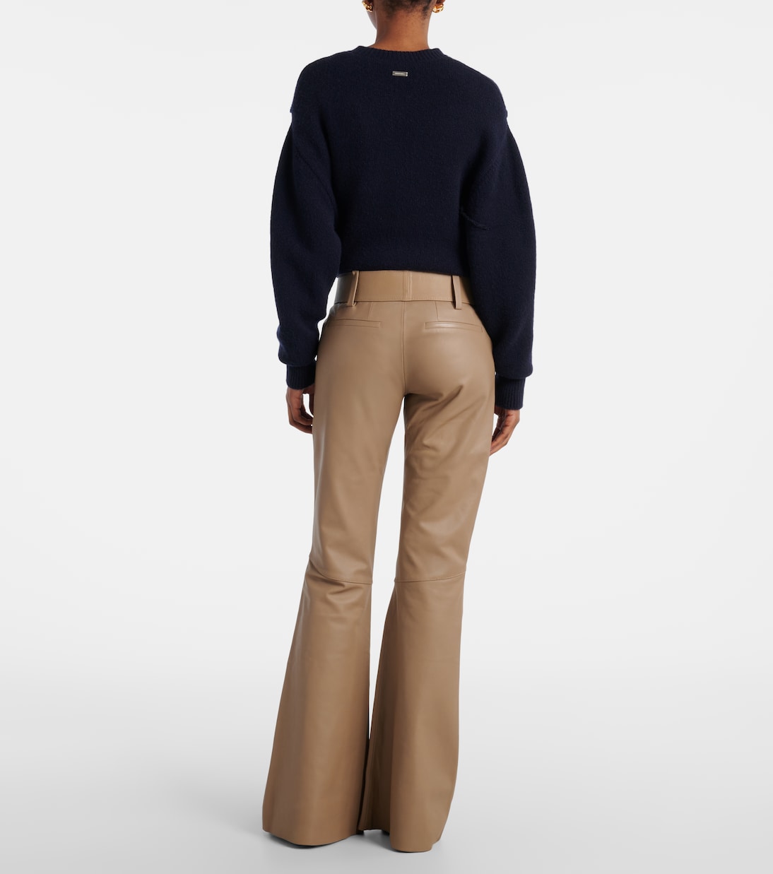 Schlaghose Sleek Statement III aus Leder | Dorothee Schumacher
