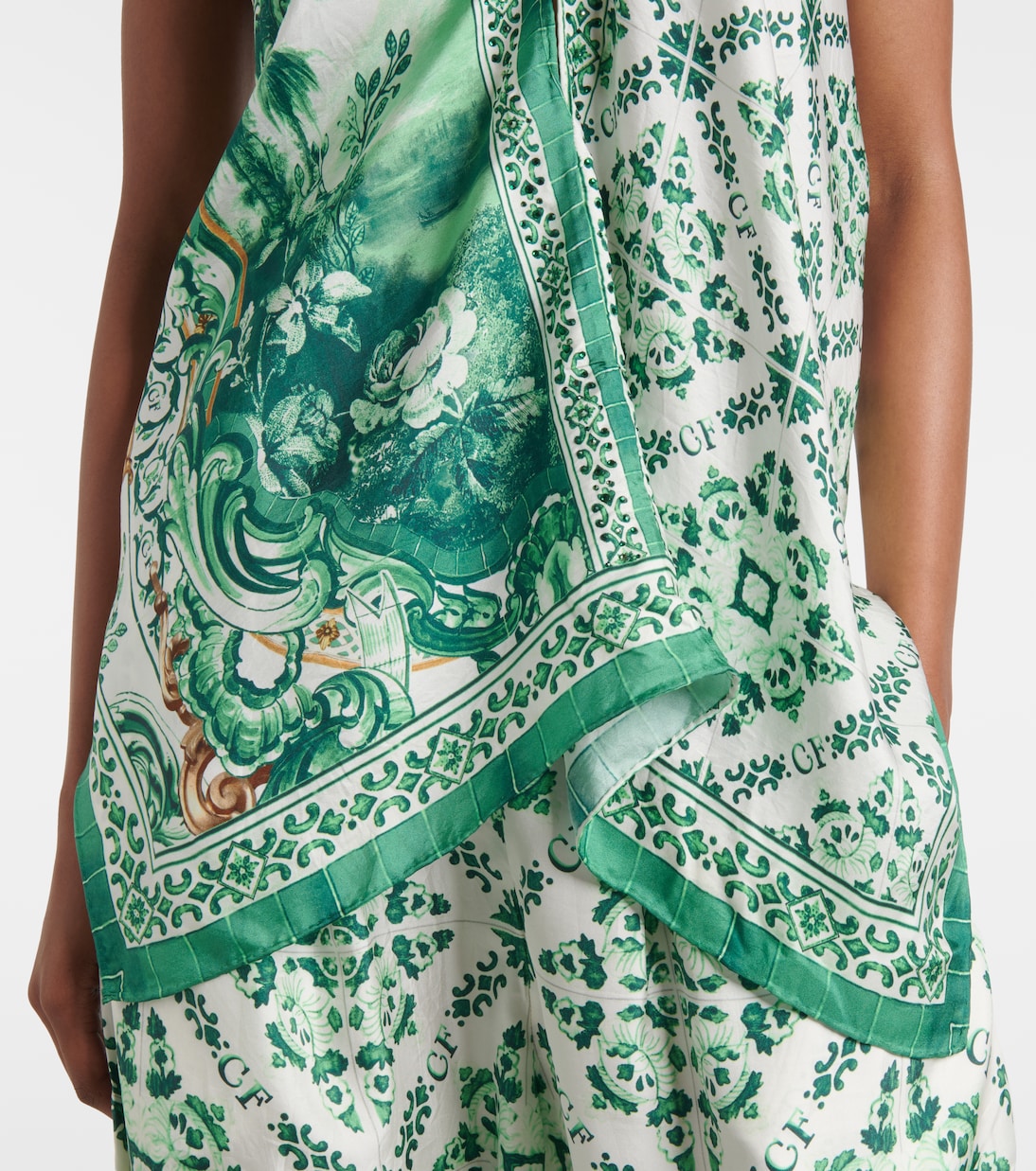 Camisole in seta con stampa | Camilla