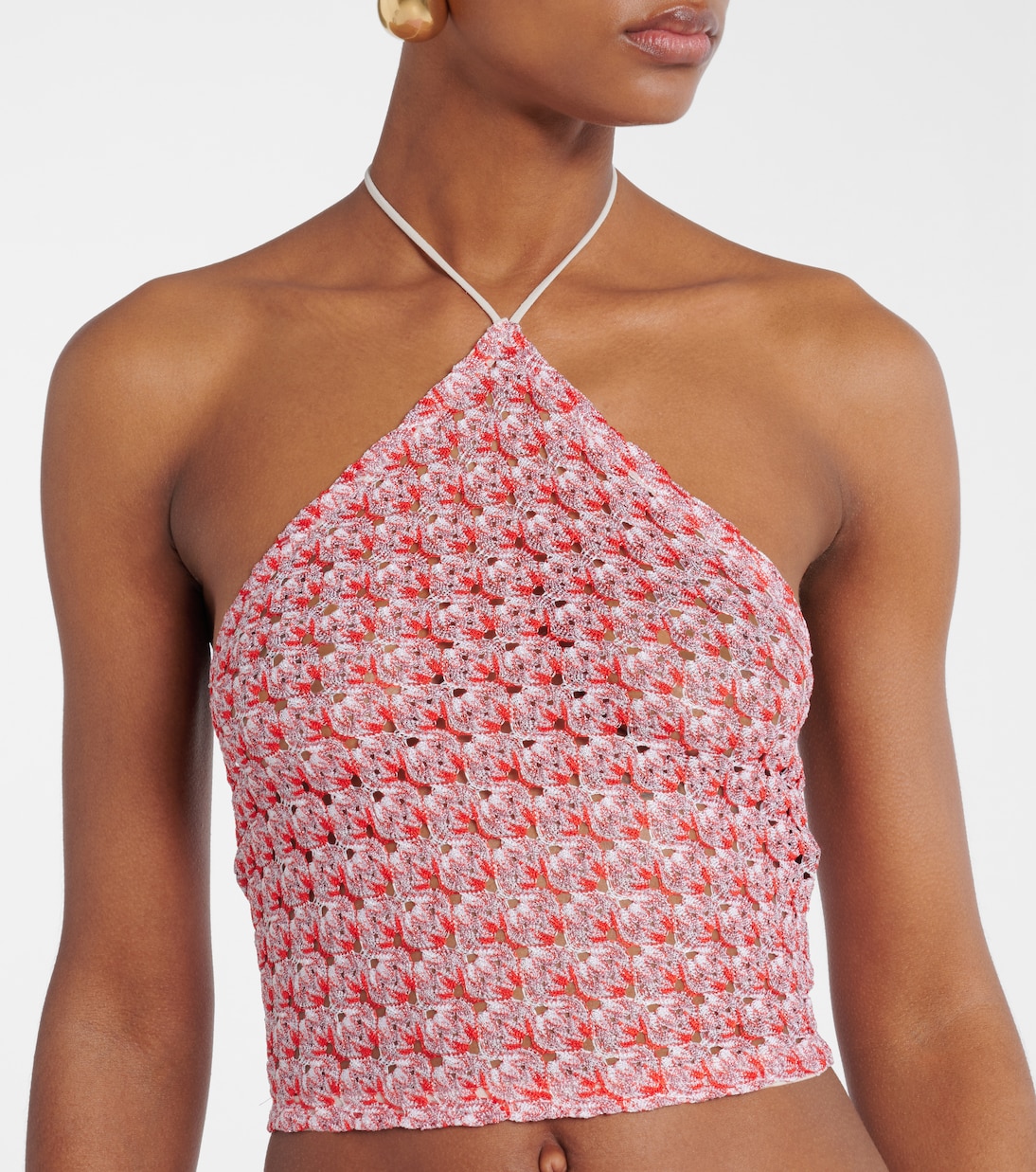 Zig Zag lamé cropped top | Missoni