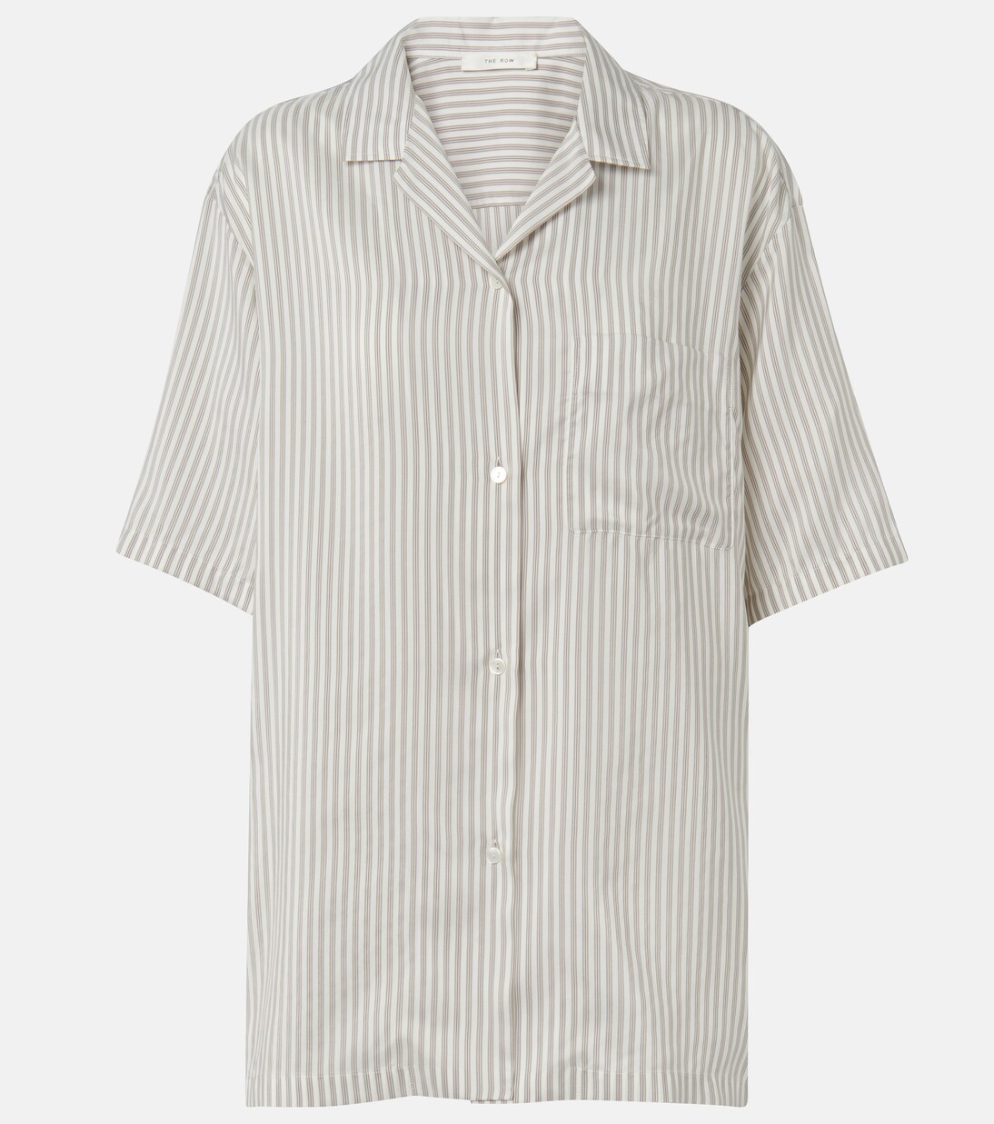 Jorge striped silk shirt | The Row