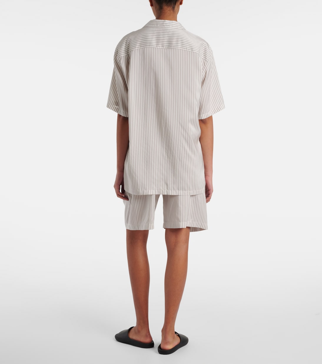 Jorge striped silk shirt | The Row
