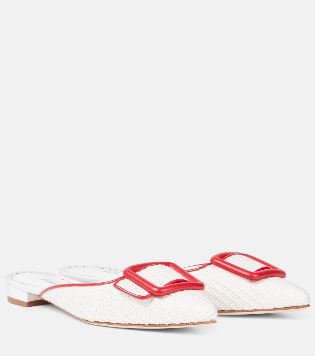 Mules Maysale en raphia | Manolo Blahnik