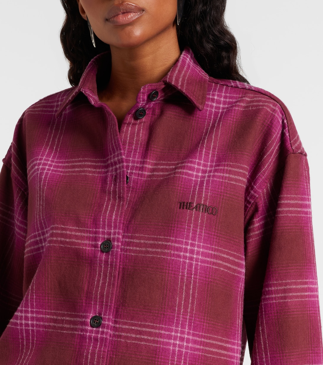 Eliza plaid cotton shirt | The Attico