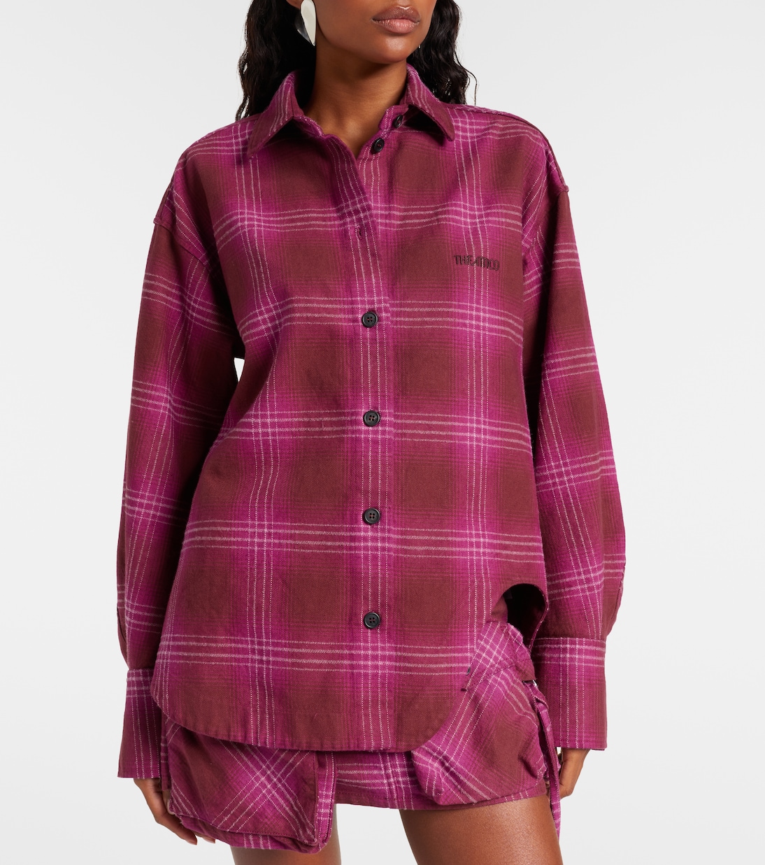 Eliza plaid cotton shirt | The Attico