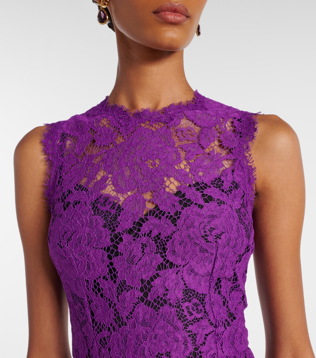 Abito midi in pizzo | Dolce&Gabbana
