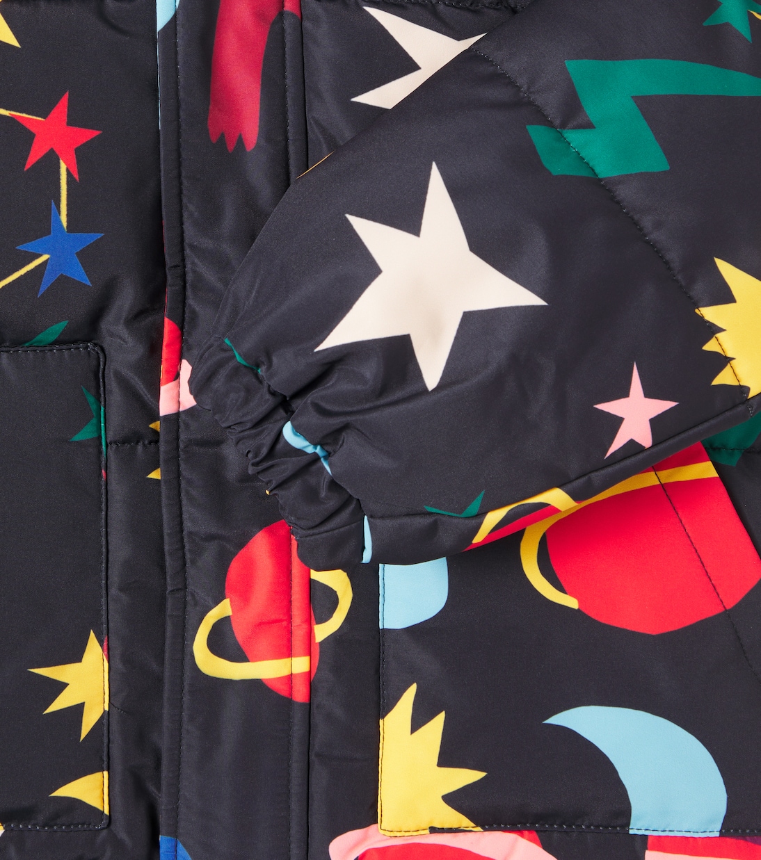 Cosmotipo printed puffer jacket | Fábula