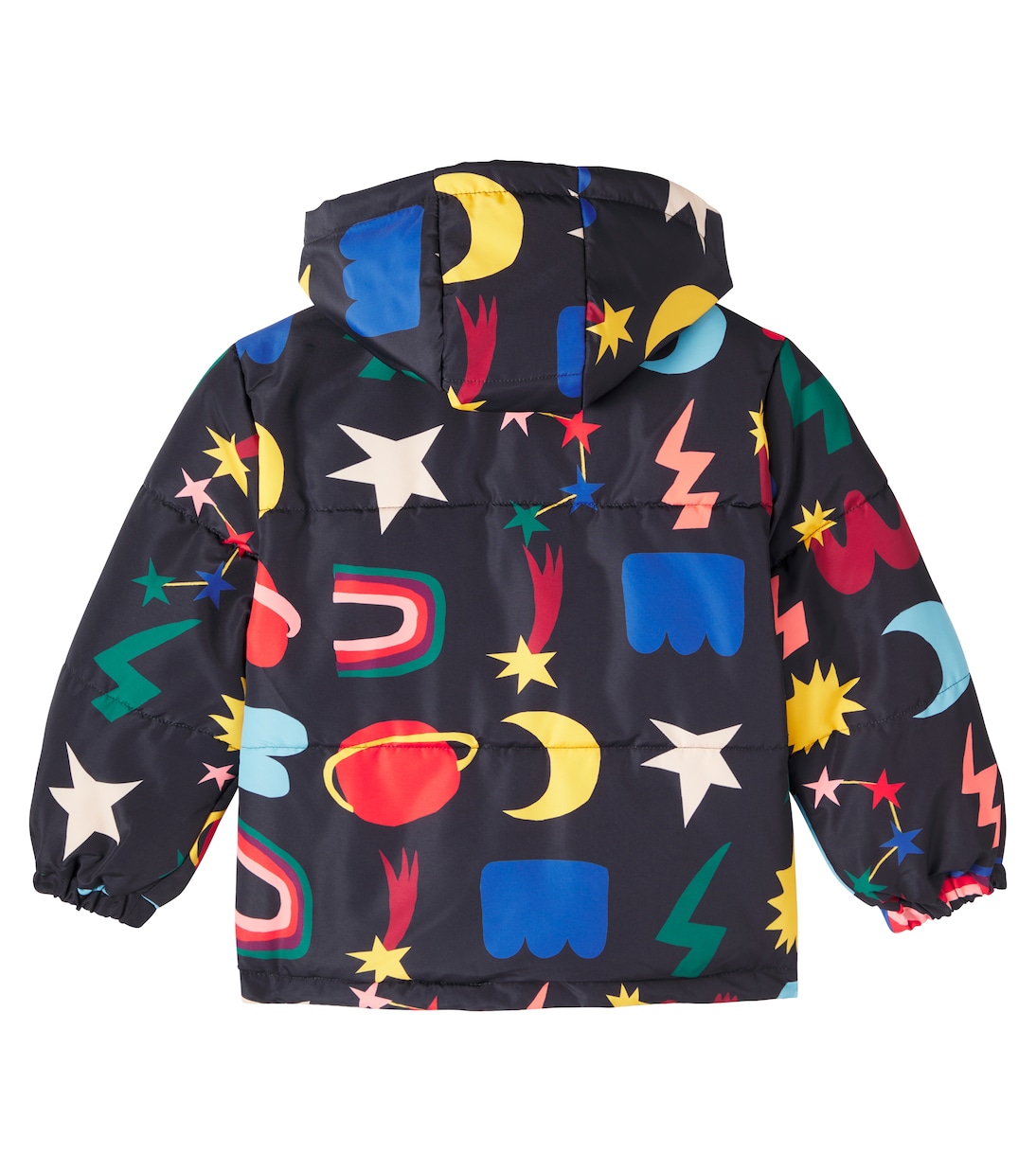 Cosmotipo printed puffer jacket | Fábula