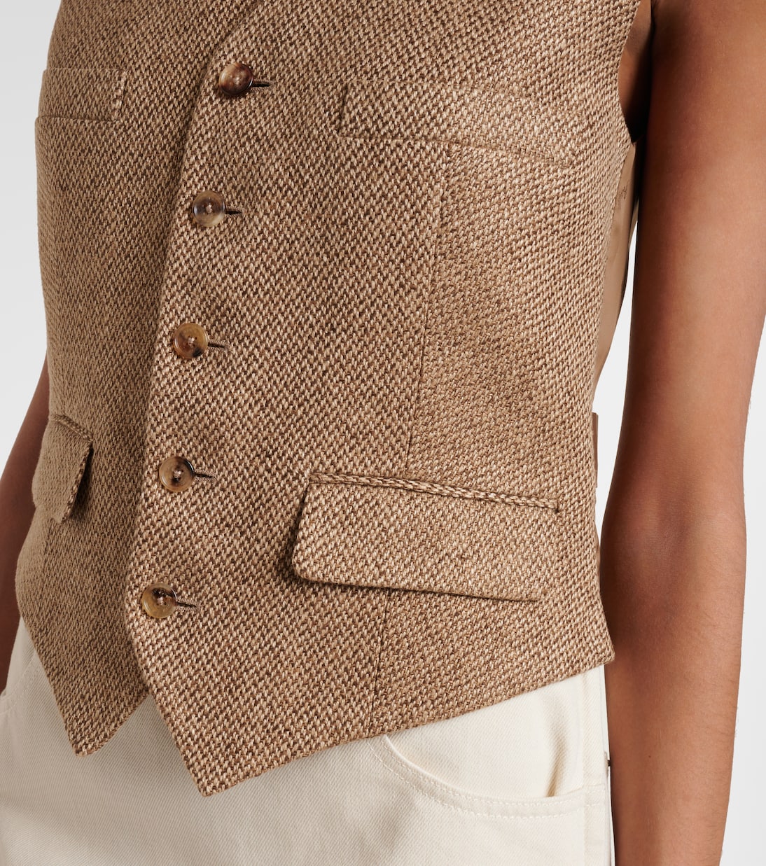 Holland linen tweed vest | Ralph Lauren Collection
