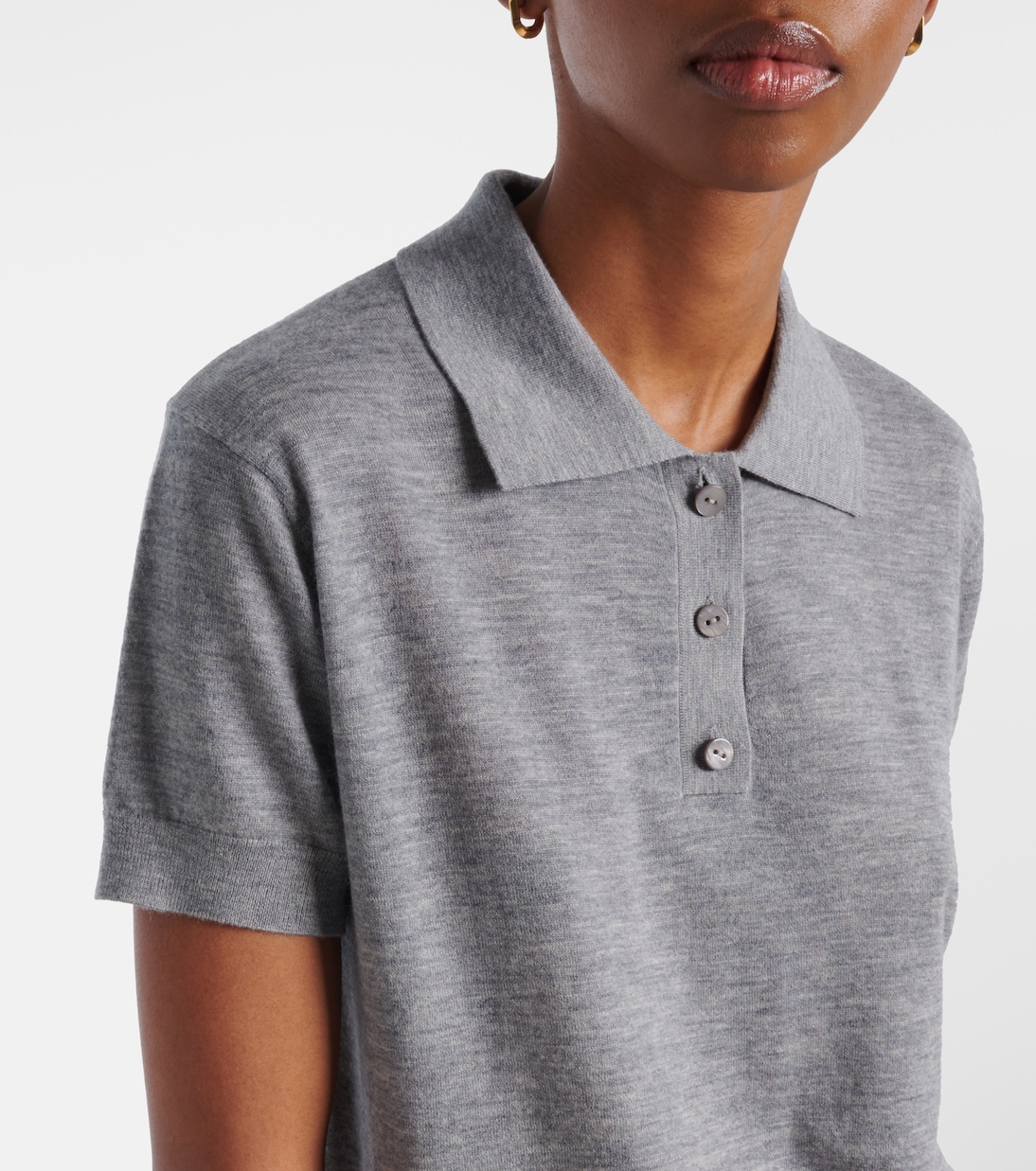 Nai knitted cashmere polo shirt | Lisa Yang