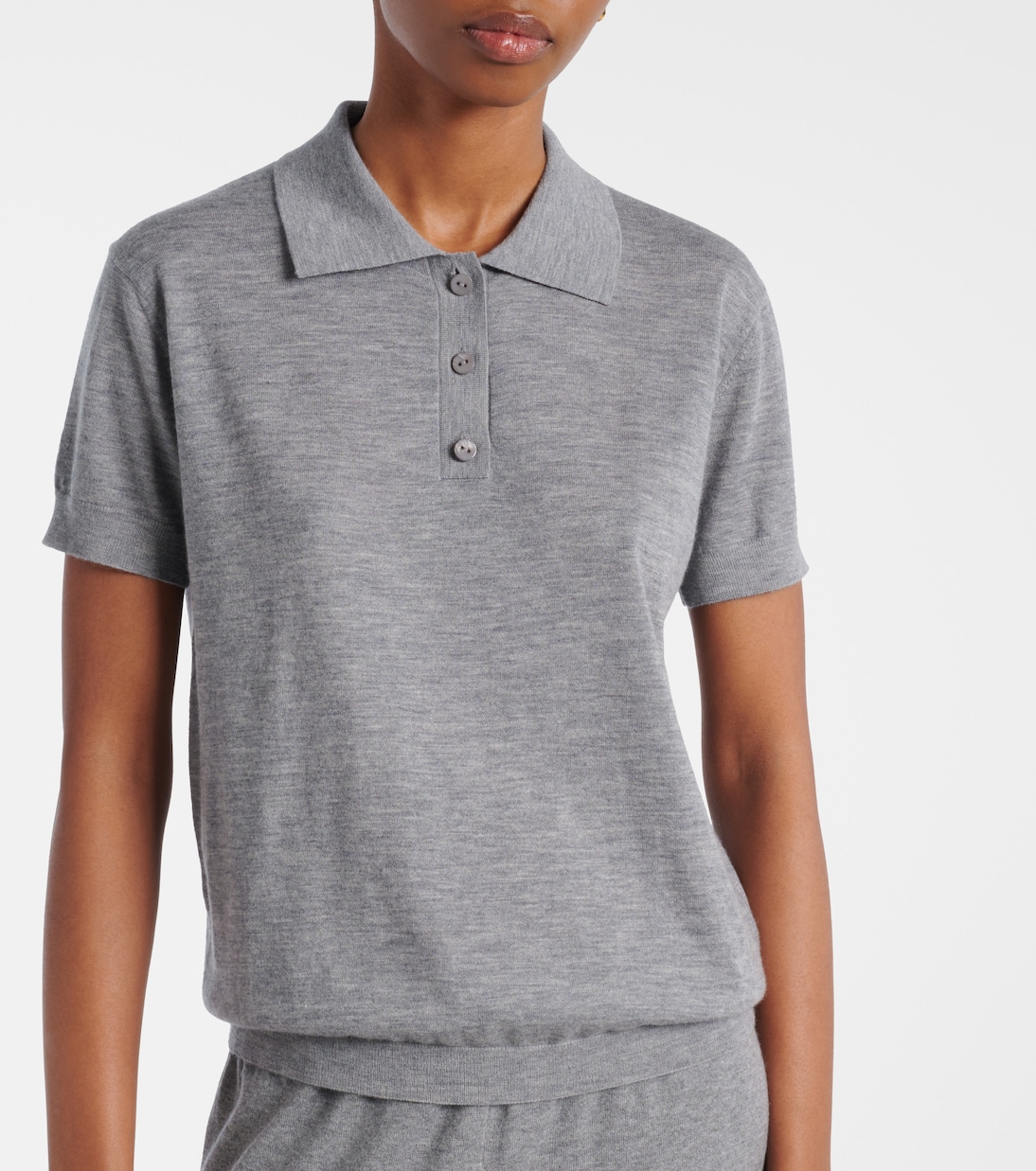 Nai knitted cashmere polo shirt | Lisa Yang