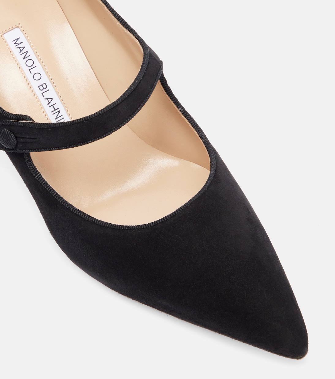 Mary-Jane-Pumps Campariba aus Veloursleder | Manolo Blahnik