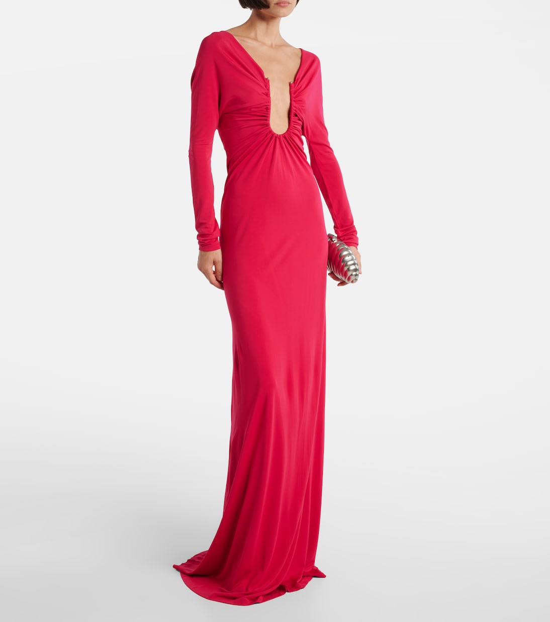 Arced Palm cutout gathered gown | Christopher Esber