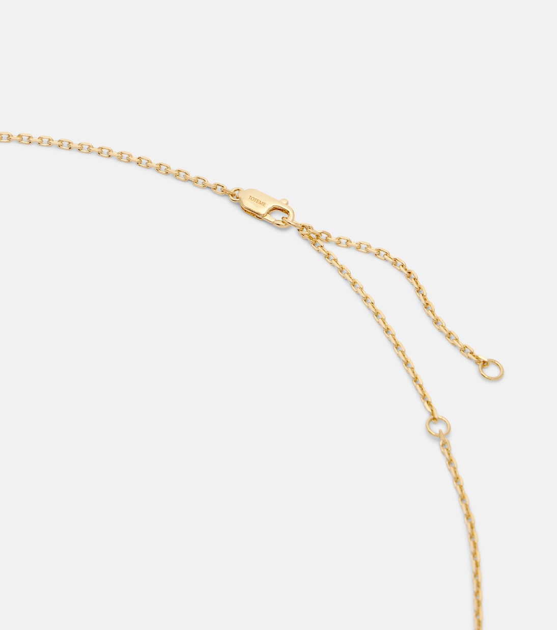 Collier en plaqué or et onyx | Toteme
