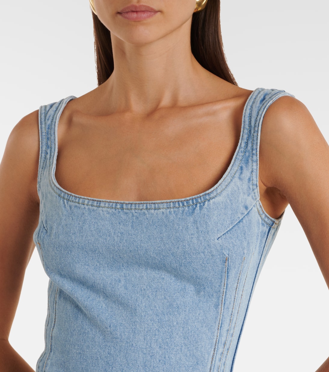 Vestido midi de denim | Magda Butrym