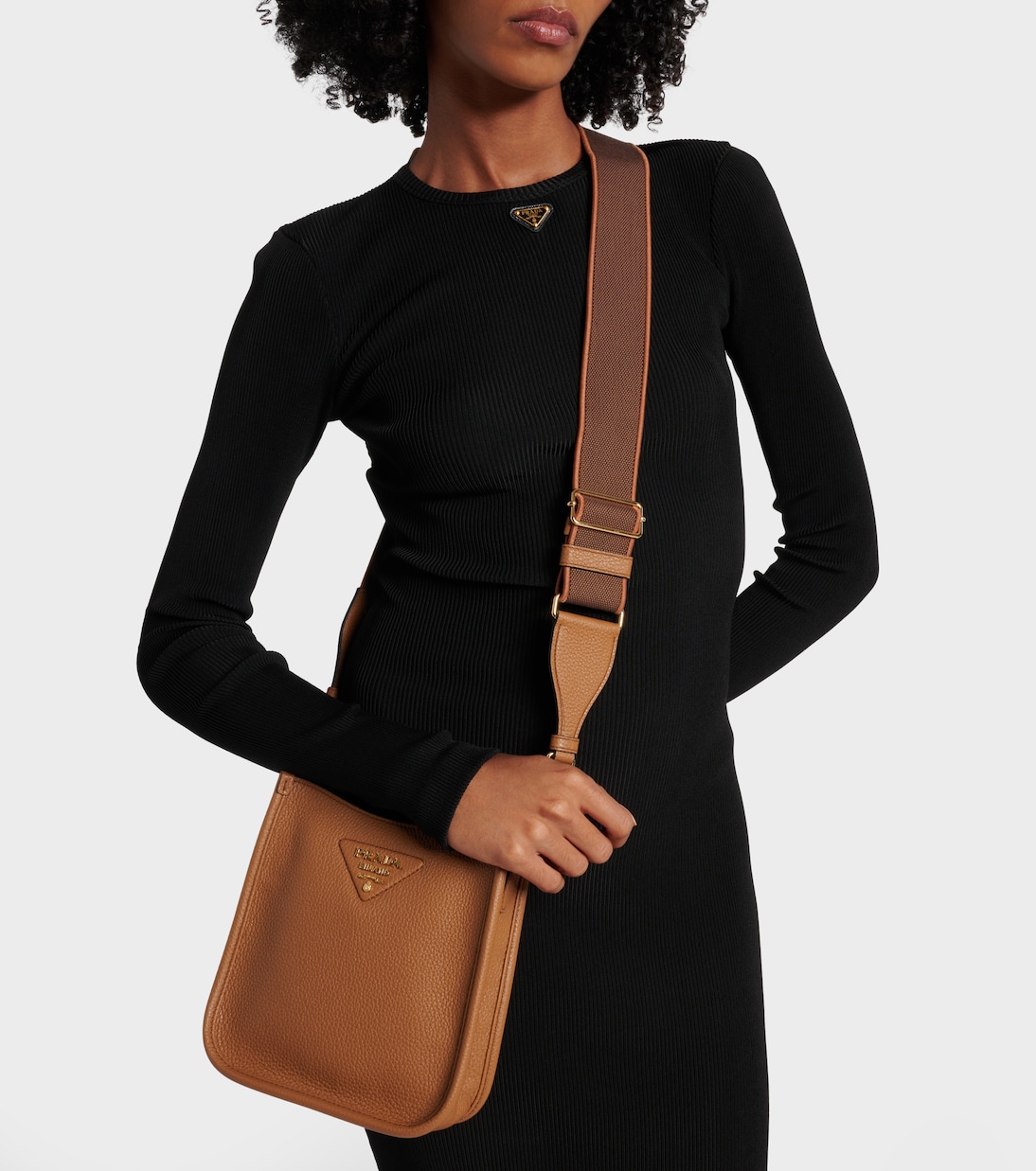 Schultertasche Mini aus Leder | Prada