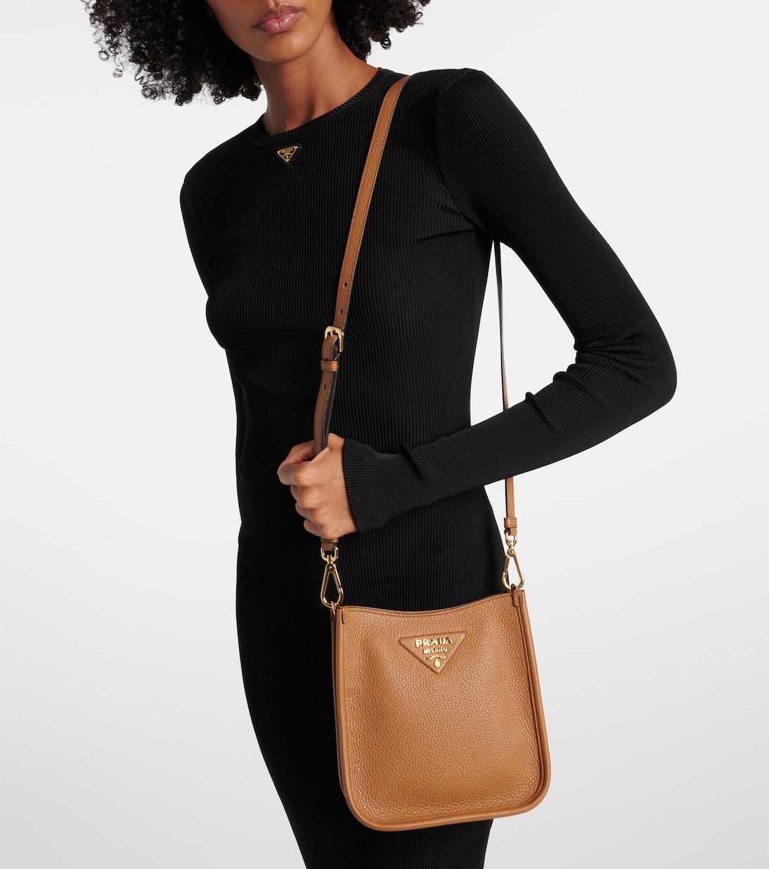 Schultertasche Mini aus Leder | Prada