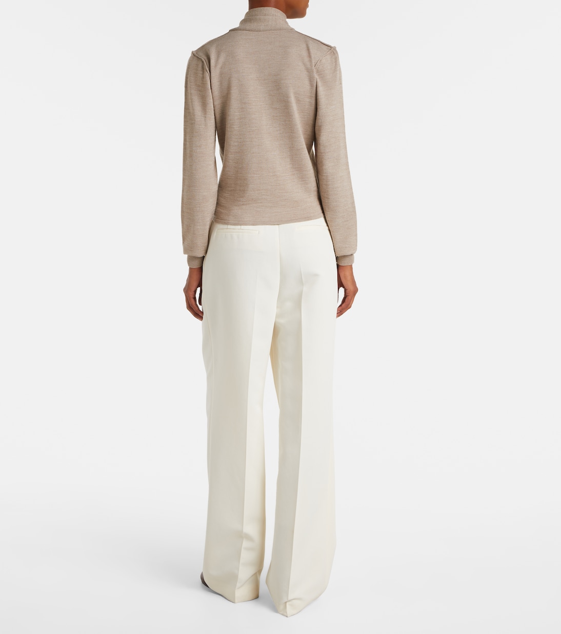 Twisted tie-detail wool-blend cardigan | Lemaire