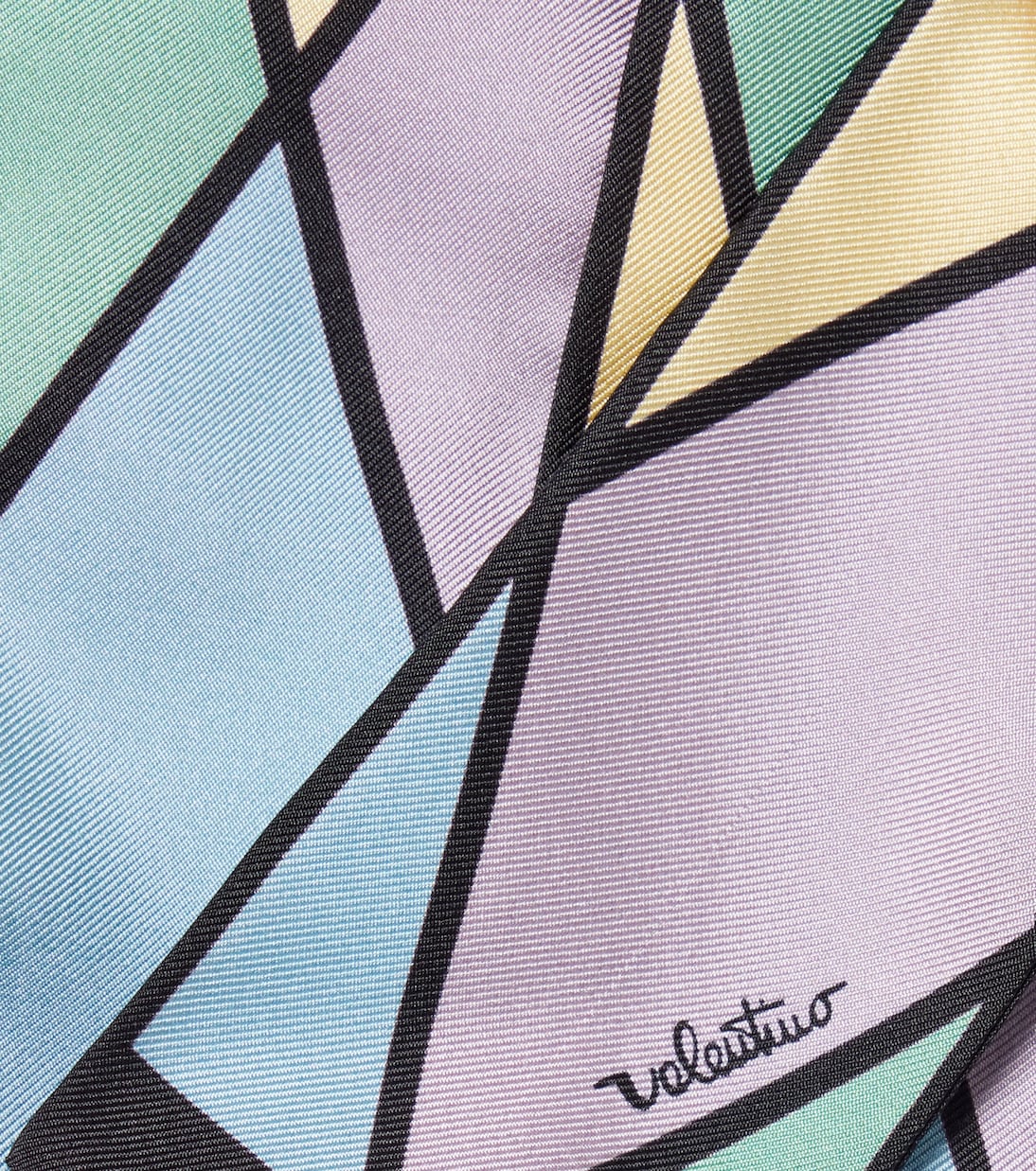 Pañuelo Rhombelle de seda estampado | Valentino