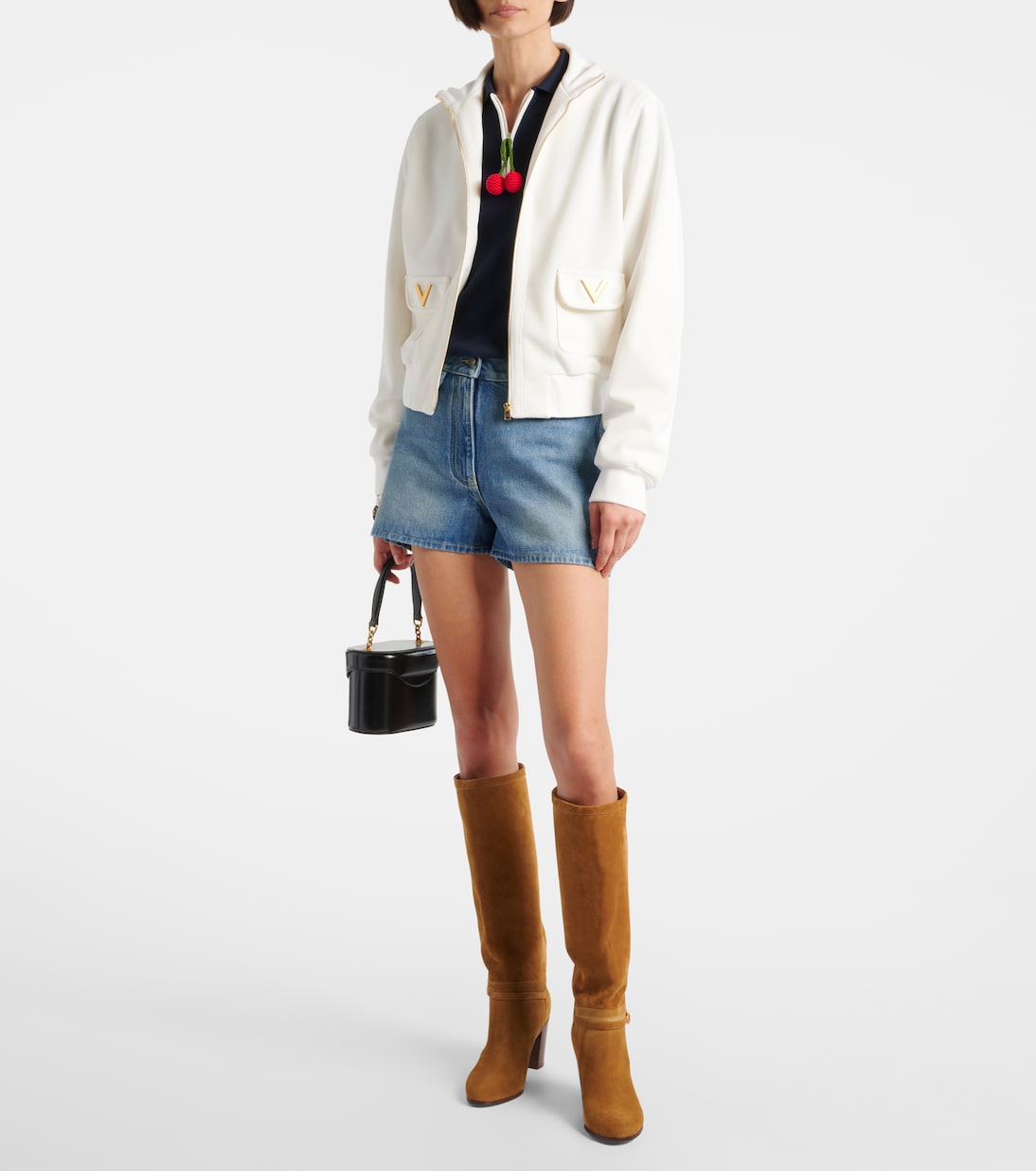 Sweat-shirt zippé à logo | Valentino