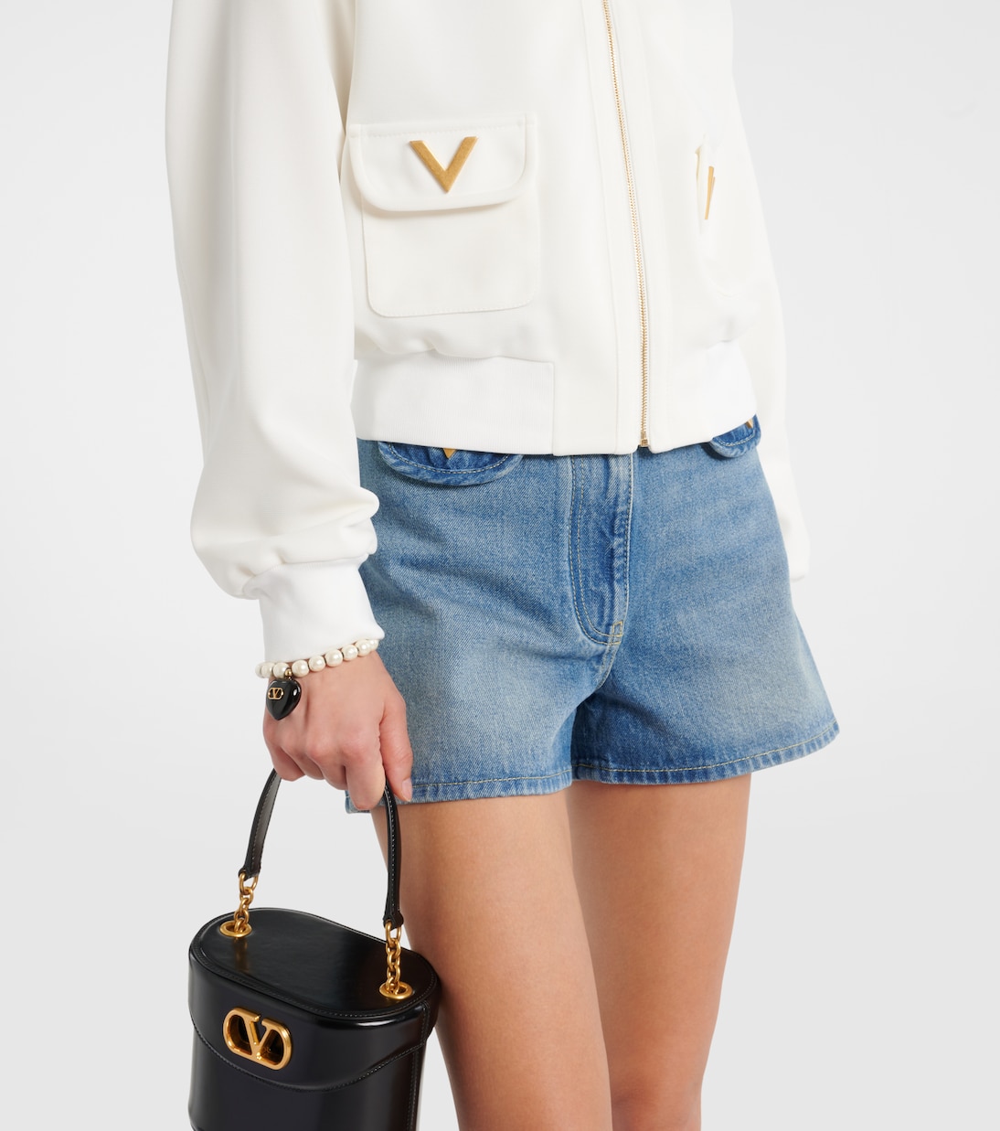 Sweat-shirt zippé à logo | Valentino