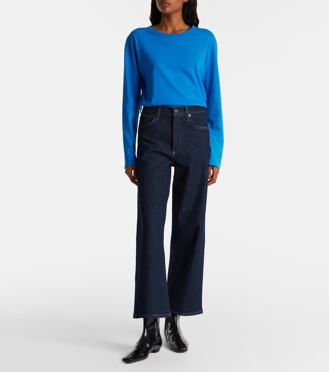 Ren high-rise wide-leg jeans | Agolde