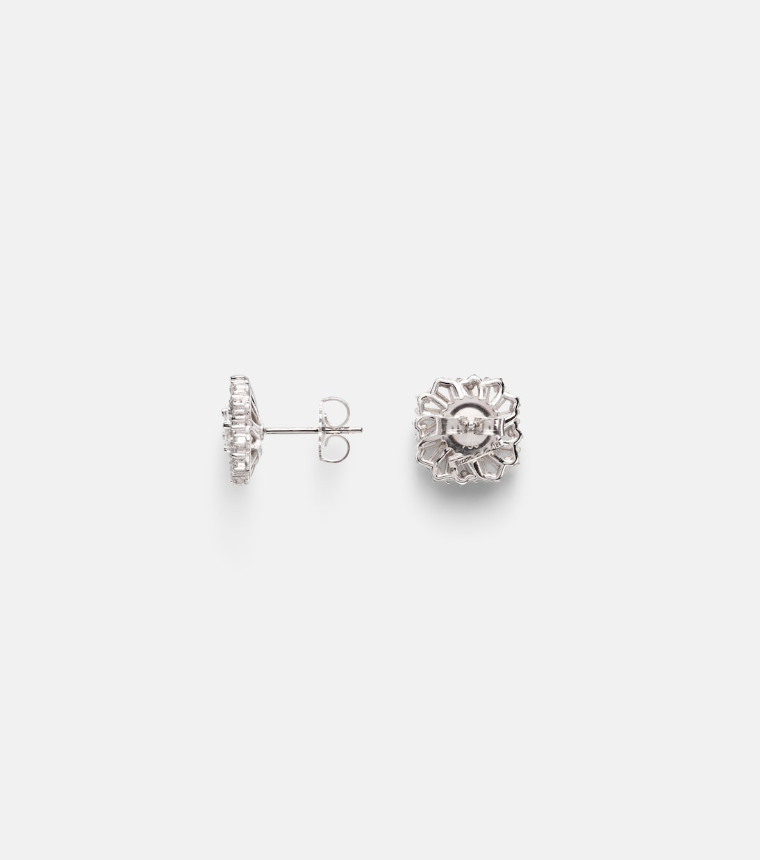 Pendientes Princess Burst de oro blanco de 18 ct con diamantes | Suzanne Kalan