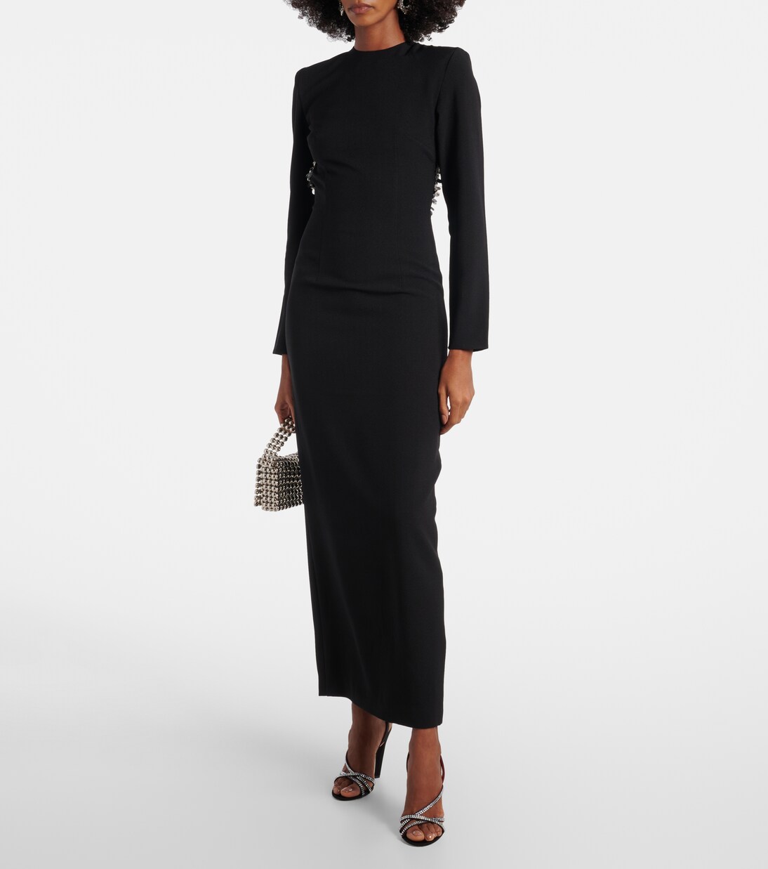 Sequined open-back crêpe maxi dress | Rotate