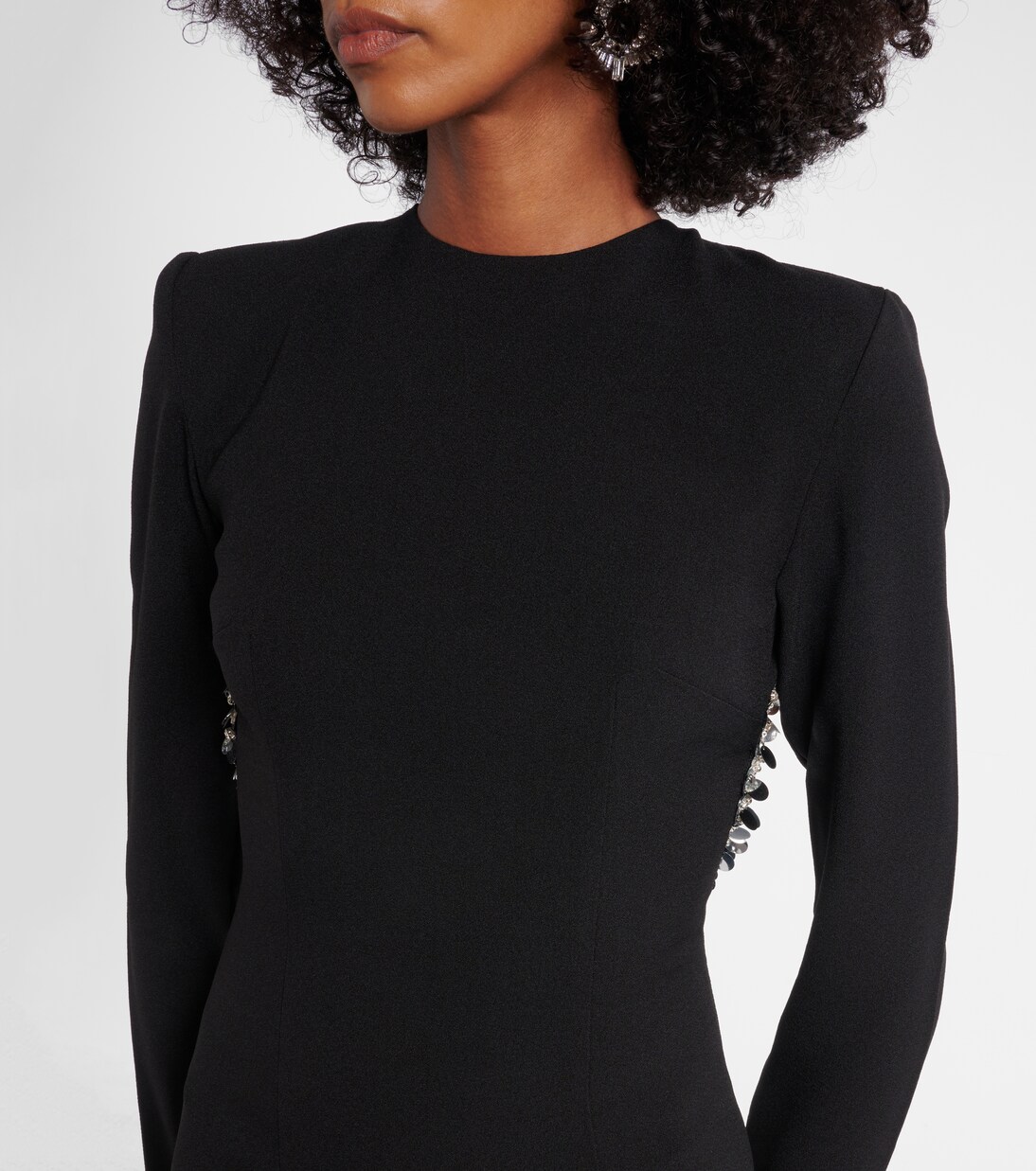 Sequined open-back crêpe maxi dress | Rotate