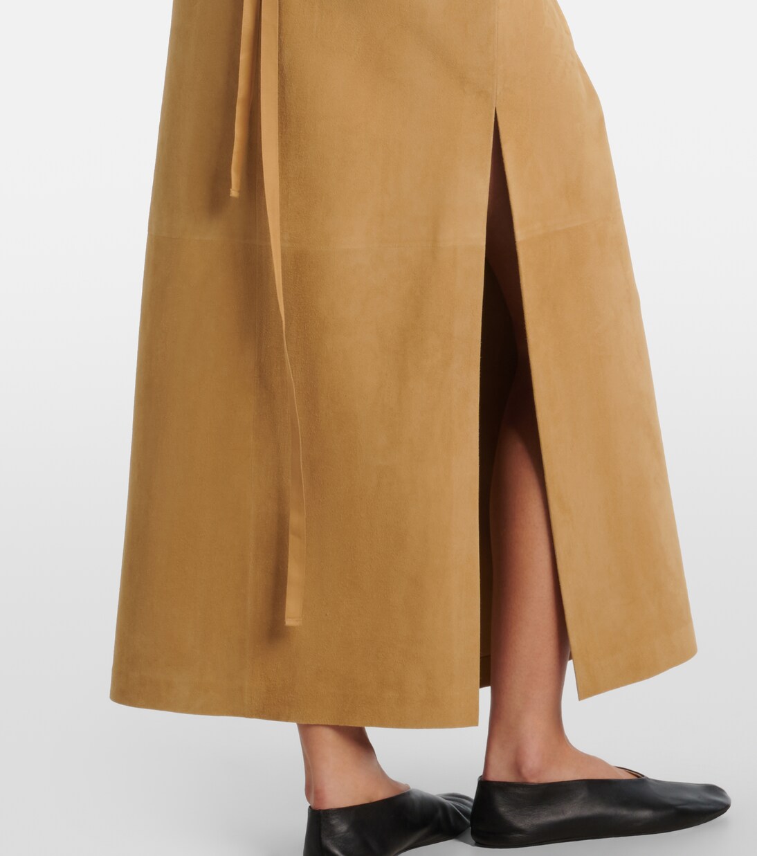 Danas suede wrap skirt | The Row