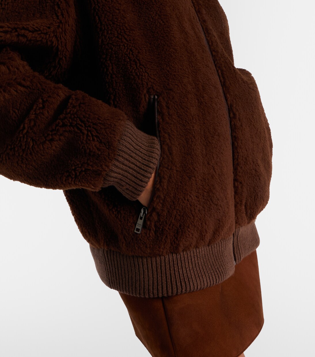 Giacca in pile di misto lana | Prada