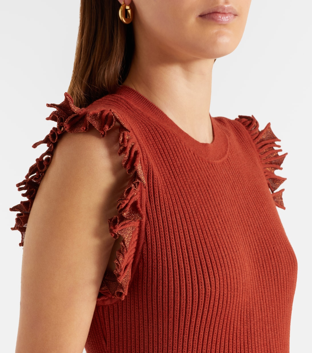 Vestido midi Noelle de lamé | Ulla Johnson