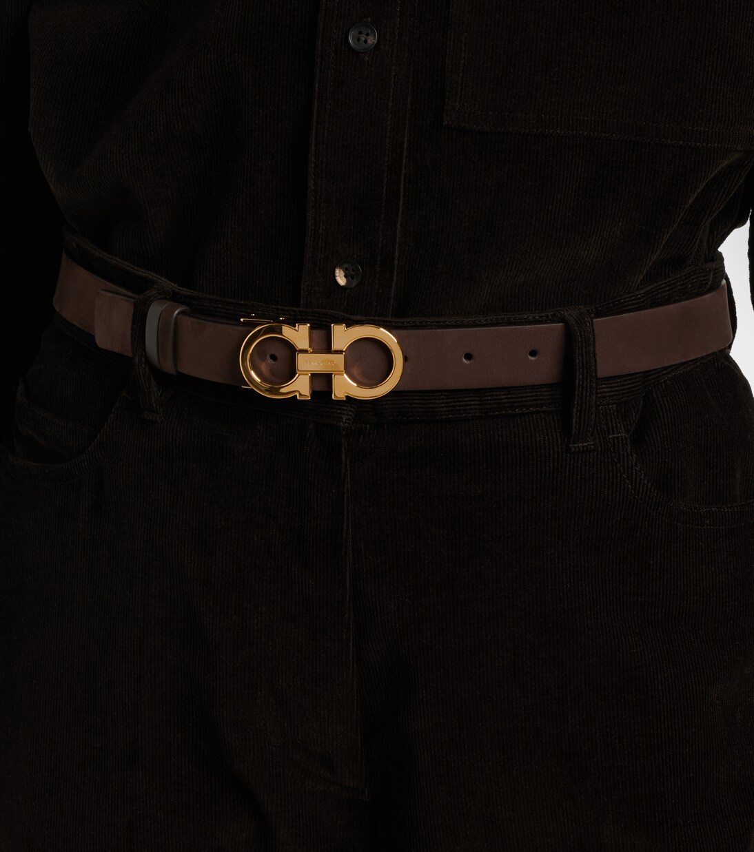 Gancio Mediterraneo leather belt | Ferragamo