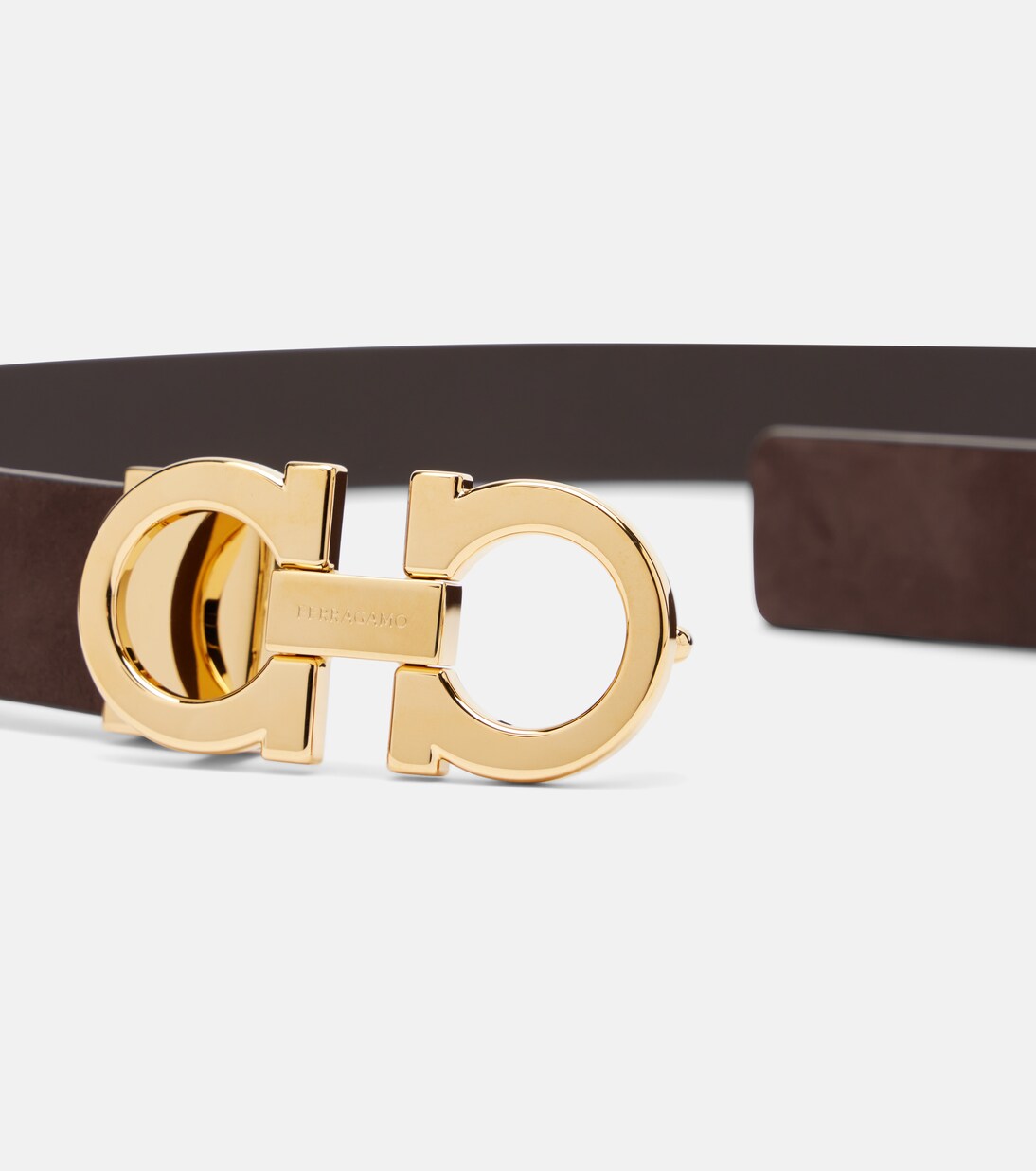 Gancio Mediterraneo leather belt | Ferragamo