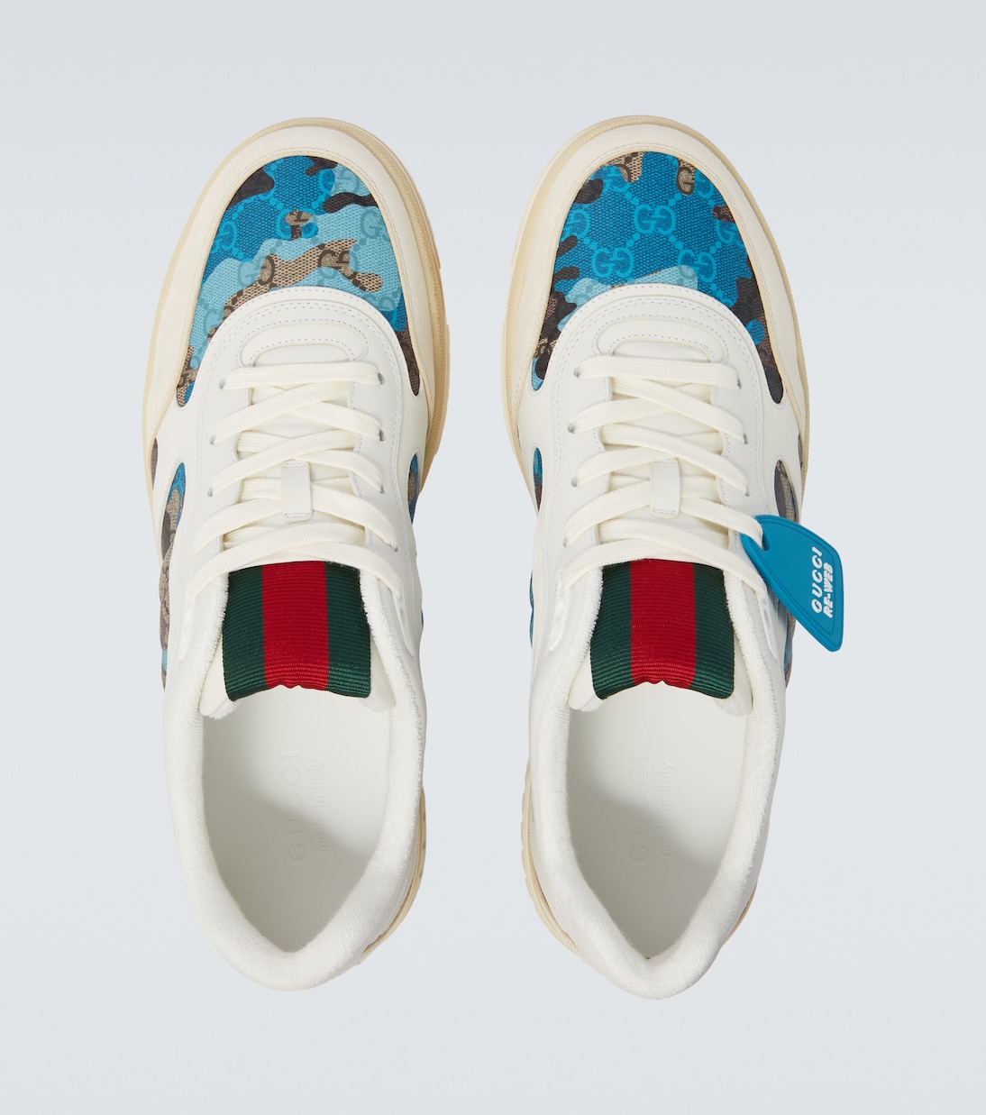 Zapatillas con piel y GG | Gucci