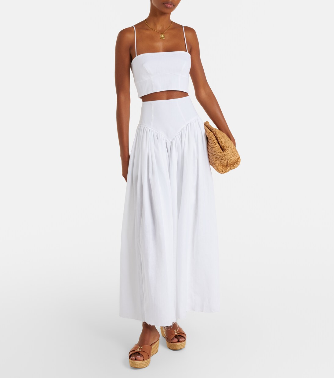 Leda 레더 에스파드리유 웨지 슈즈 | Jimmy Choo