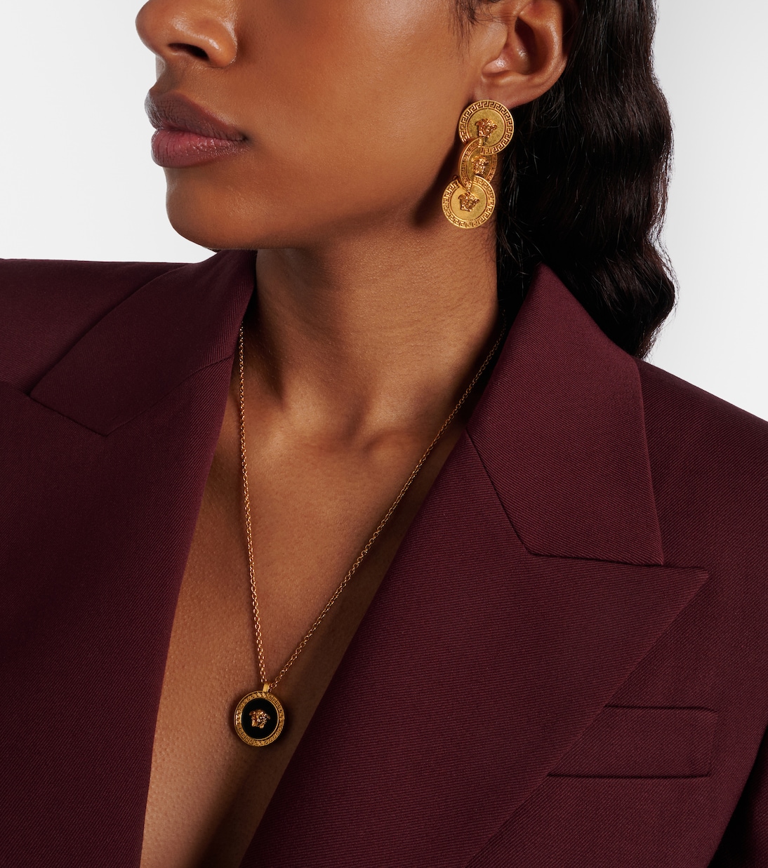 Tribute Medusa drop earrings | Versace