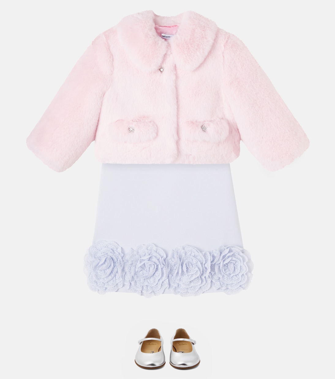 Chaqueta cropped afelpada | Self-Portrait Kids