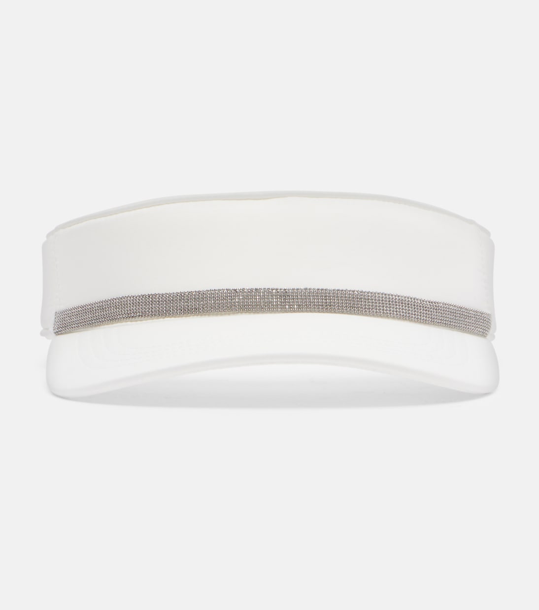 Monili leather-trimmed visor | Brunello Cucinelli