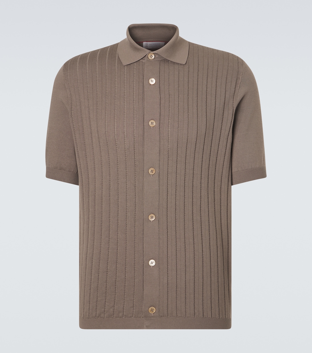 Ribbed-knit cotton cardigan | Brunello Cucinelli