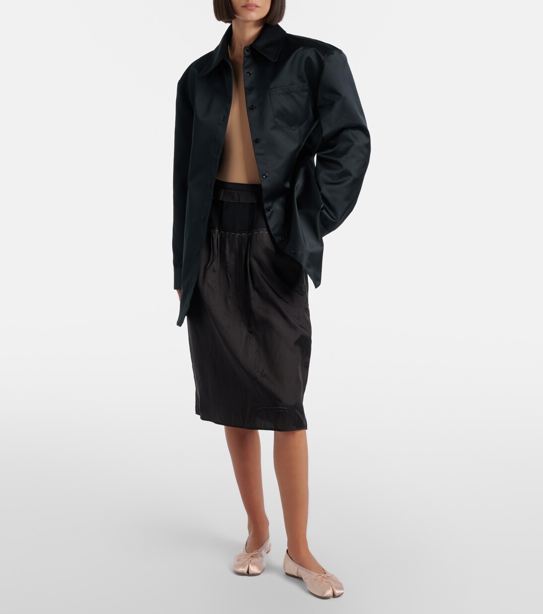 Tabi satin ballet flats | Maison Margiela