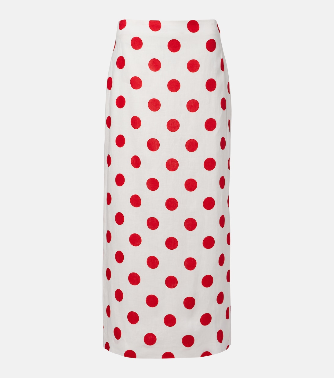 Bruna polka-dot linen maxi skirt | Cala de la Cruz