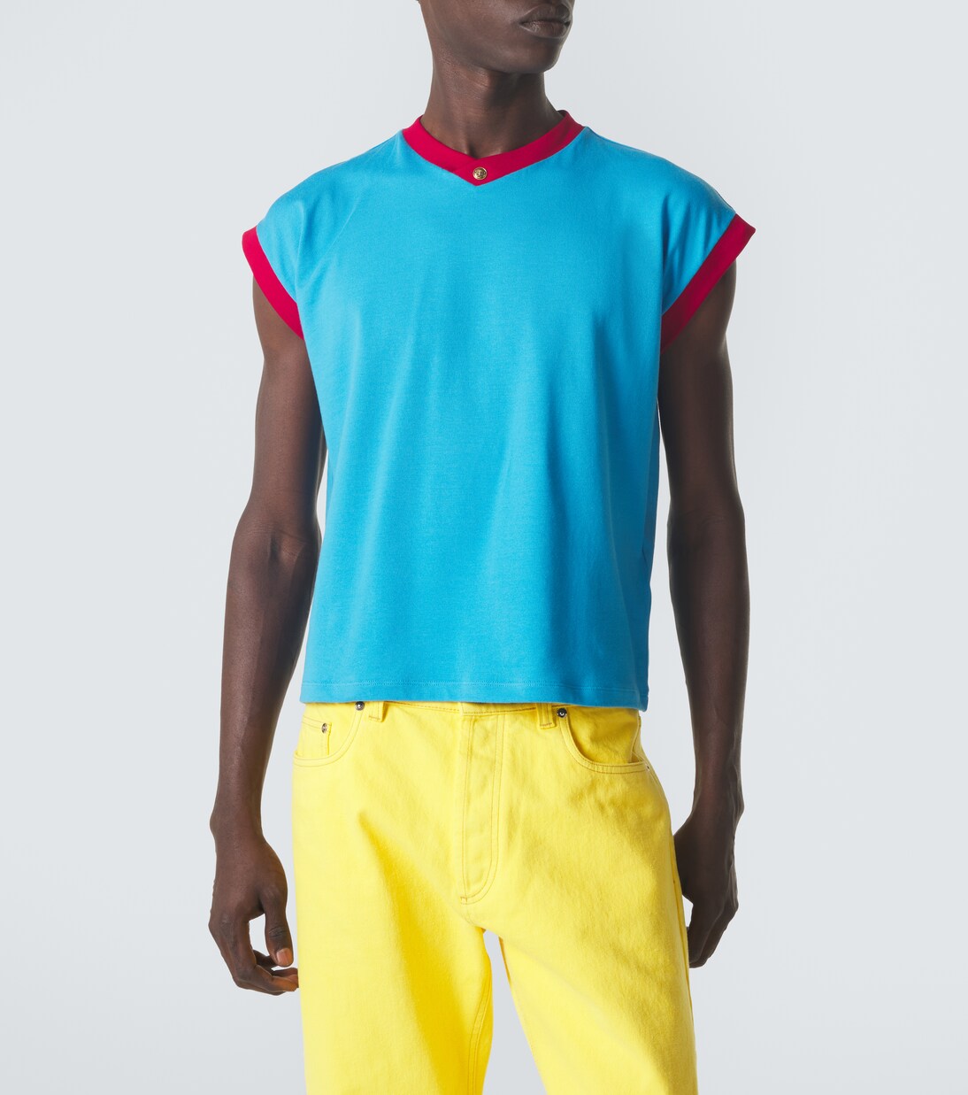 Medusa cotton-blend jersey T-shirt | Versace