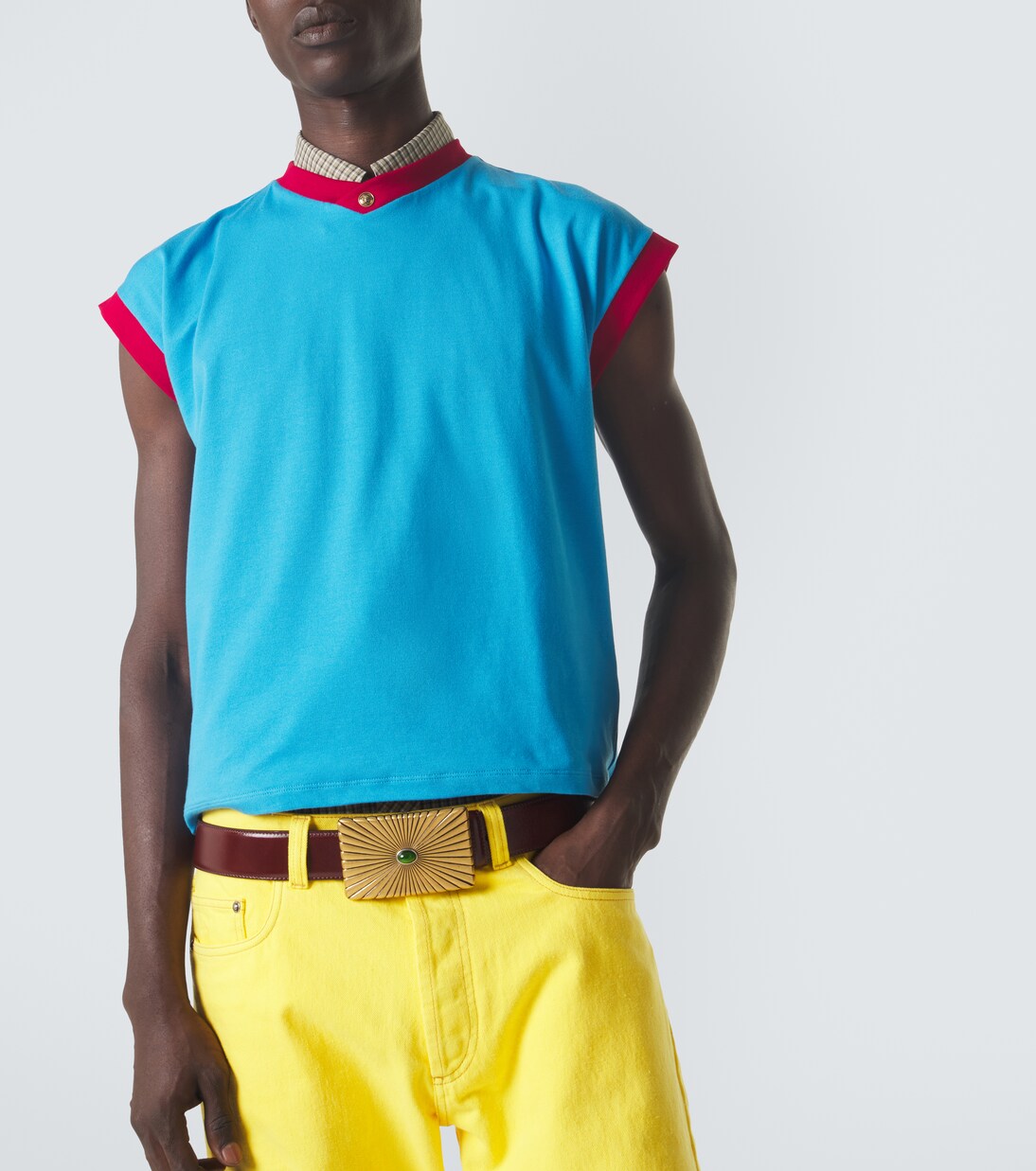 Medusa cotton-blend jersey T-shirt | Versace